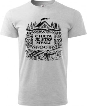 Chata je stav mysli, černý potisk