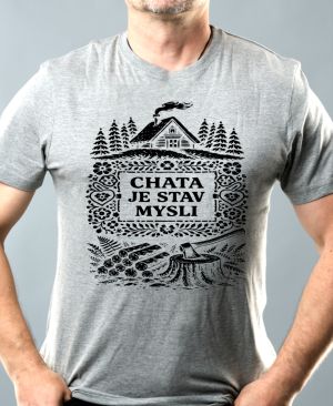 Chata je stav mysli, černý potisk
