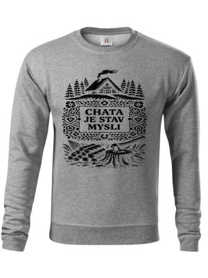Chata je stav mysli, černý potisk