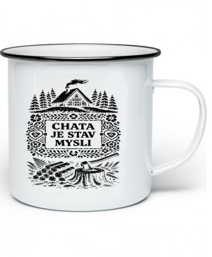 Chata je stav mysli, černý potisk