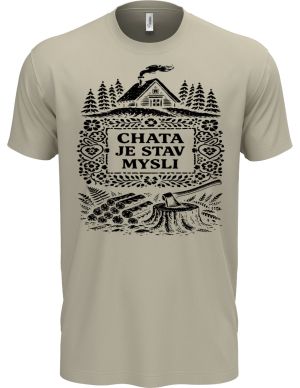 Chata je stav mysli, černý potisk