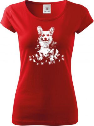 Corgi koleda, bílý potisk