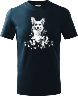 Corgi koleda, bílý potisk