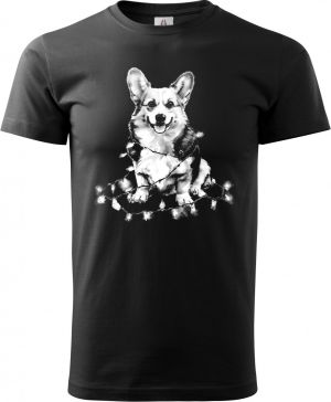 Corgi koleda, bílý potisk