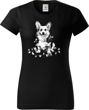 Corgi koleda, bílý potisk