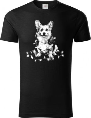 Corgi koleda, bílý potisk