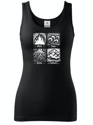 Čtyři živly, bílý tisk