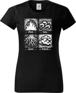 Čtyři živly, bílý tisk