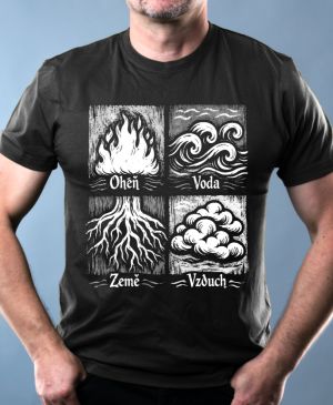 Čtyři živly, bílý tisk