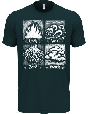 Čtyři živly, bílý tisk