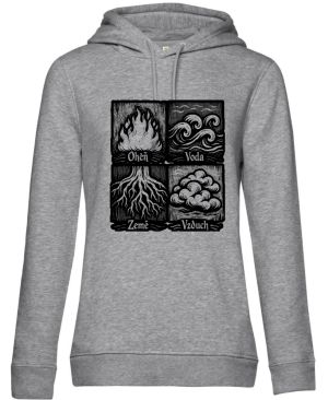 Čtyři živly, černý tisk