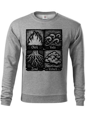 Čtyři živly, černý tisk