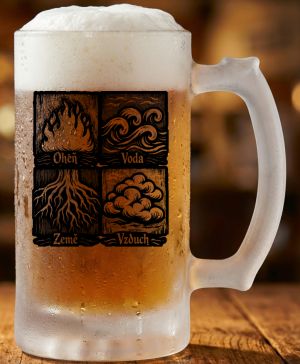 Čtyři živly, černý tisk