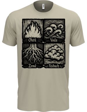 Čtyři živly, černý tisk