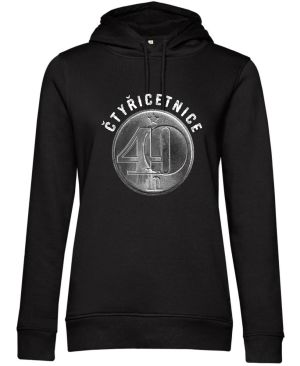 Čtyřicetnice, bílý tisk, ideální dárek k narozeninám