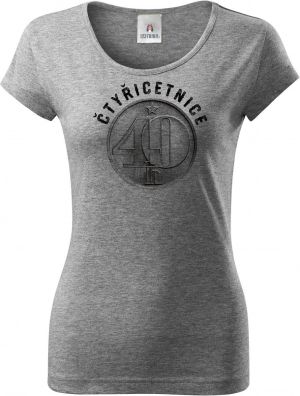 Čtyřicetnice, černý tisk, ideální dárek k narozeninám