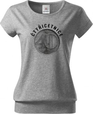 Čtyřicetnice, černý tisk, ideální dárek k narozeninám