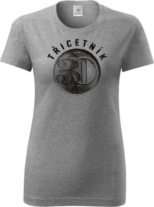 Třicetník, ideální dárek k narozeninám, černý potisk