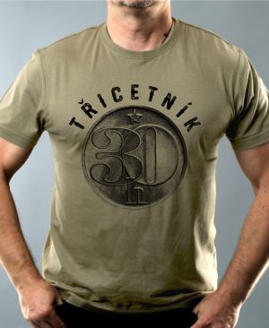 Třicetník, ideální dárek k narozeninám, černý potisk