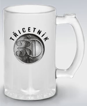 Třicetník, ideální dárek k narozeninám, černý potisk