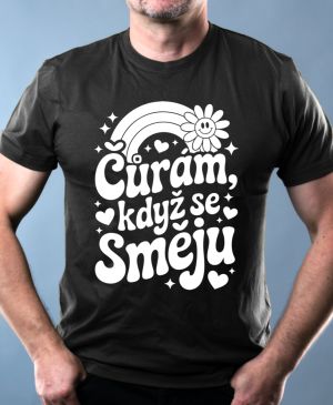 Čůrám, když se směju,bílý tisk