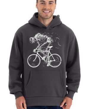 Cyklista, kostra, bílá