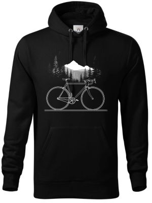 Cyklistická geometrie, V1, bílý potisk