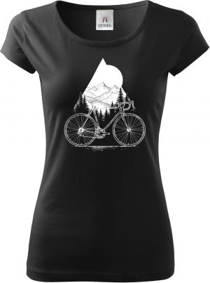 Cyklistická geometrie, V2, bílý potisk