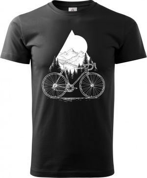 Cyklistická geometrie, V2, bílý potisk