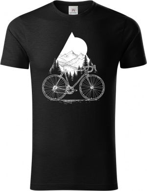 Cyklistická geometrie, V2, bílý potisk