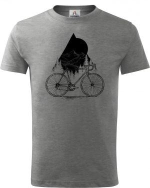 Cyklistická geometrie, V2, černý potisk