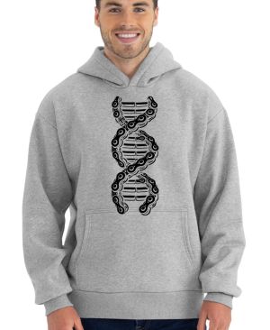 Cyklo DNA řetěz, černý potisk