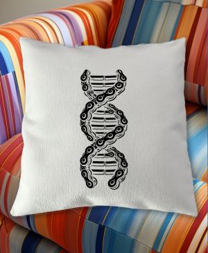 Cyklo DNA řetěz, černý potisk