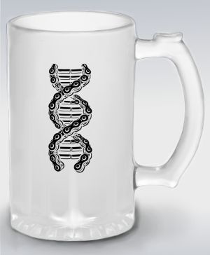 Cyklo DNA řetěz, černý potisk