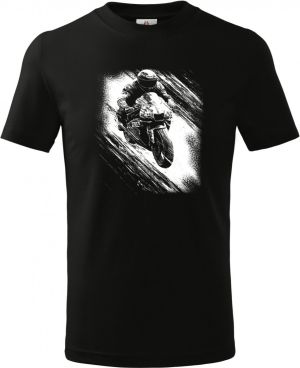 Cyklus energie, motorkář, bílý tisk