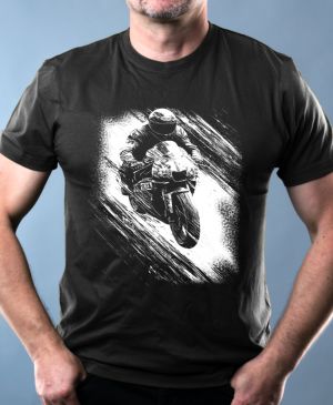 Cyklus energie, motorkář, bílý tisk