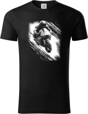 Cyklus energie, motorkář, bílý tisk