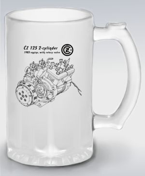 ČZ 125 2-cylinder 1983 engine, with rotary valve