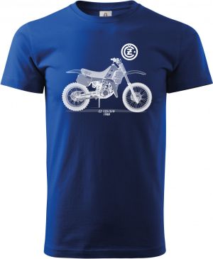 ČZ 125 / 519, motocross, bílý potisk