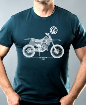 ČZ 125 / 519, motocross, bílý potisk
