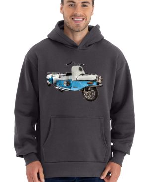 ČZ 175 Čezeta s vozíkem, modrý - nápis, V19