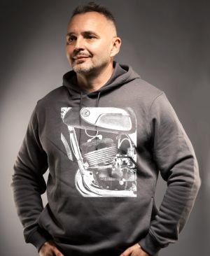 ČZ 400 - Motocross - nádherný detail - bílá