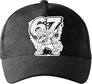 Dabující jednorožec 67, V2, bílý potisk