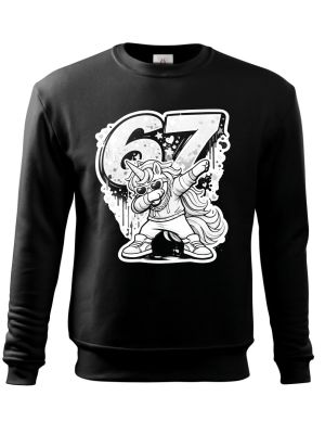 Dabující jednorožec 67, V2, bílý potisk