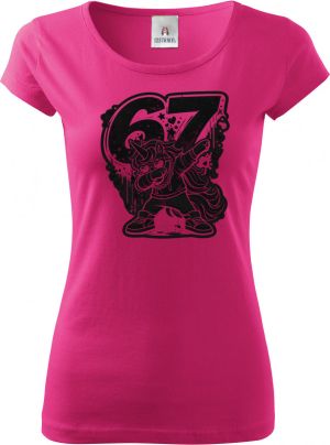 Dabující jednorožec 67, V2, černý potisk