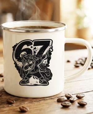 Dabující jednorožec 67, V2, černý potisk