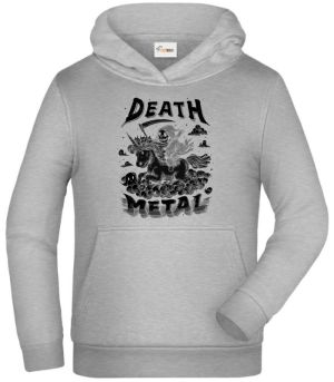 Death metal unicorn, černý tisk