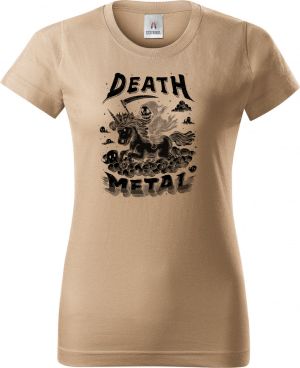 Death metal unicorn, černý tisk