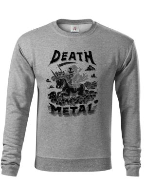 Death metal unicorn, černý tisk