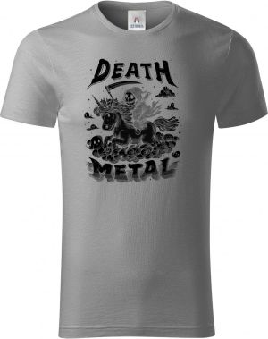 Death metal unicorn, černý tisk